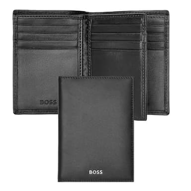 Hugo Boss Classic Smooth Trifold Card Case Black