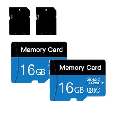 2 Pack Carte Micro SD 16GB C10 Carte Mémoire pour Smartphone/Appareil Photo/Caméra de Surveillance/Tablette et Drone (16GB*2)