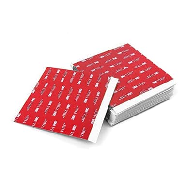 Dpm tapes - 3M VHB Lot de 10 Pastilles Adhésives Double Face Extrafortes en Mousse Acrylique, Résistantes à l’Eau et à la Chaleur, Idéales pour Voiture, Maison et Bureau (50 mm x 50 mm)