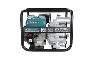 Könner & Söhnen motopompe à essence pour eau sale KS 80TW, moteur thermique à 4 temps EURO V, motopompe de surface 7,0 CV. Idéale pour les services publics, agriculture et construction.
