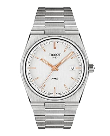 Tissot PRX T1374101103100 Boîtier en Acier Inoxydable 316L Gris Mouvement à Quartz, Gris, Mouvement à Quartz