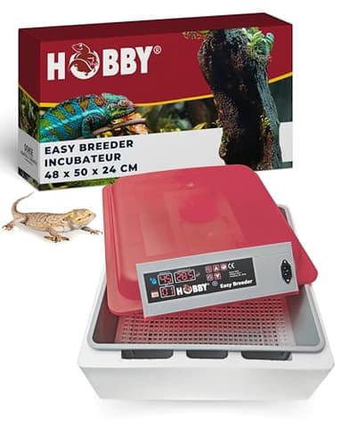 Hobby Terrariophilie Easy Breeder I Incubateur pour œufs de Reptiles I Couveuse numérique pour lézards, Serpents et Autres Reptiles I Machine d’Incubation pour Jusqu’à 18 conteneurs
