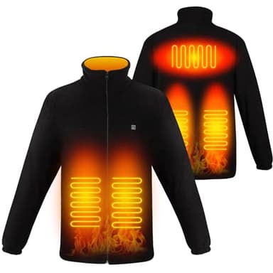 TOUVE Manteau Chauffante Femmes Hommes, Gilet Polaire avec 3 Niveaux de Chauffage, Chaude Hiver Veste Manteaux pour Le Travail