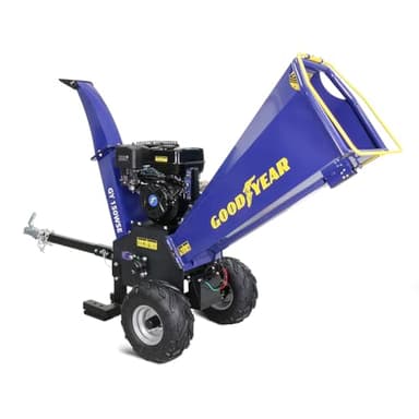 GOODYEAR - Broyeur végétaux Thermique 15CV Branches Ø 12cm Démarrage électrique