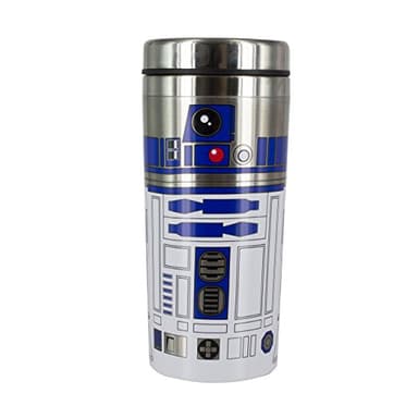 Mug de Voyage Paladone R2-D2 - Flask en Acier Inoxydable Officiel Star Wars, Cadeau Original pour Fans de Lucas Film, 450ml (15 fl oz)