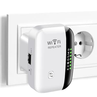 Flintronic WiFi Répéteur, 2.4GHz WiFi Extender, Range Booster WiFi avec Port Ethernet, sans Fil Amplificateur de Signal du Réseau, Répéteur WiFi Puissant Amplificateur Couvre jusqu'à 20 appareils