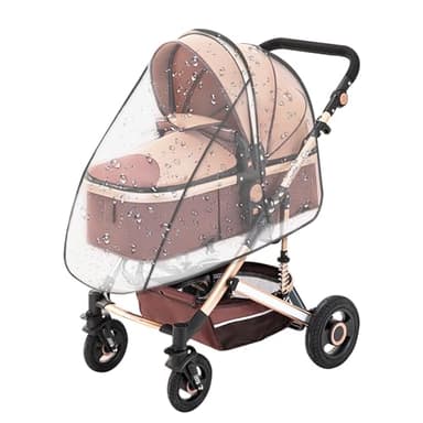 Habillage Pluie Universelle pour Poussette, Protège contre Pluie Vent Poussière Bonne Protection Pluie Poussette Habit Pluie Poussette Transparent sans Substance Nocive pour Tout Type de Poussettes