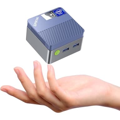GMKtec Mini PC N97（Battere N150/N100/N97）, Micro Desktop G5, 12a generazione Intel Alder Lake N97 (fino a 3,60 GHz) 12 GB DDR5 512 GB Hard Disk per Business, Scuola, Ufficio