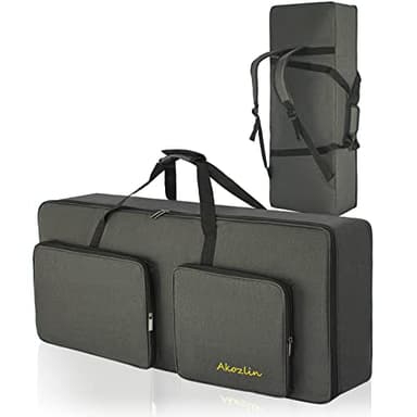Housse Bespeco Bag461kb Housse Pour Clavier 61 Touches Bespeco - Nylon 600D, Rembourrée - Noir Housse Clavier