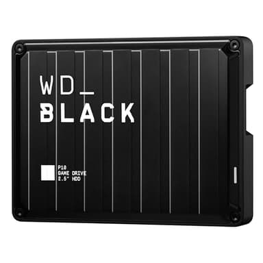WD_BLACK P10 6 To Disque dur Externe Portable, Mobile et Robuste, Fonctionne avec PC et Console Stocker jusqu'à 125 jeux, Noir