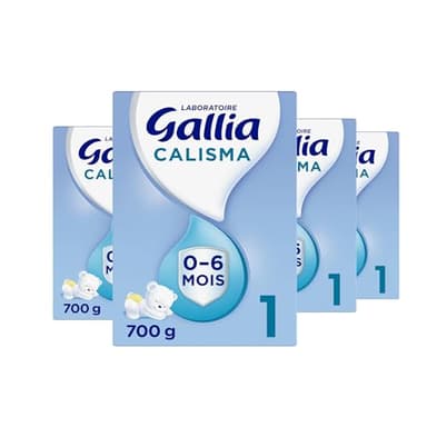 Laboratoire Gallia Calisma 1 - Lait bébé 1er âge, Lait infantile de 0 à 6 mois, Lait en poudre pour bébé (Pack de 4x700g)