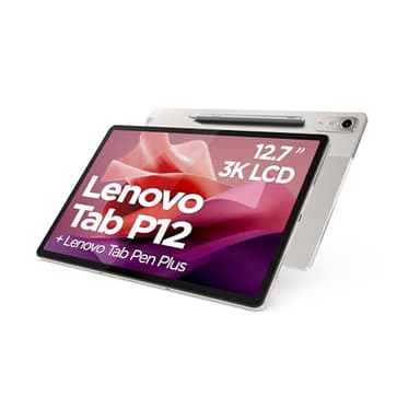 Lenovo MediaTek Dimensity 7050 Tablette Tactile 12,7" 3K avec 8 Go de RAM, mémoire vive 128 Go, Android 13, Oat, avec Stylet Tab Plus