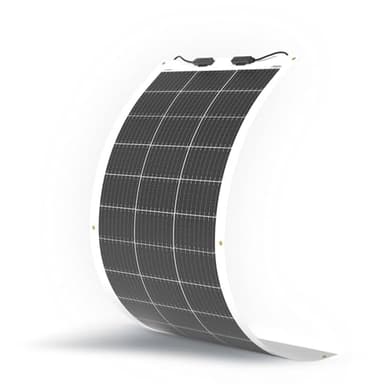 Renogy 100W 12V Panneau Solaire Souple Module Photovoltaïque Monocristallin Design Doux Idéal pour Charger la Batterie 12V, Camping-car, Caravane, Bateau, Cabine, Courbe Jusqu'à 248 Degrés