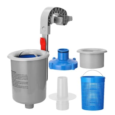 Générique Skimmer De Piscine Automatique Murale,Flottant Skimmer Piscine,Skimmer Hors Sol,Gonflables - Accessoire De Jardin Extérieur-1400g
