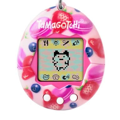 Bandai - Tamagotchi - Tamagotchi Original - Berry Delicious - Animal électronique virtuel avec écran Couleur, 3 Boutons et Jeux - Jouet Animal interactif en Français - Jouet Enfant 8 Ans et + - 42971