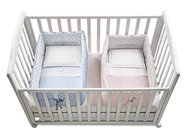 Italbaby Gemmy Réducteur de lit à Pois Bleu Clair/Rose Taille Unique