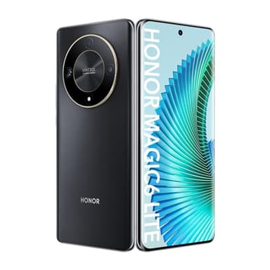 HONOR Magic6 Lite 5G Smartphone 8Go 256Go, 6.78" 120Hz AMOLED écran incurvé, 108MP Triple caméra arrière, Android 13, Dual Sim, Google Play, NFC, Noir