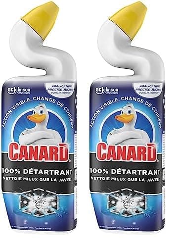 Canard Wc Gel 100% Détartrant - Nettoie Mieux Que La Javel - Action Visible, Change de Couleur - 1 Gel (Lot de 2)