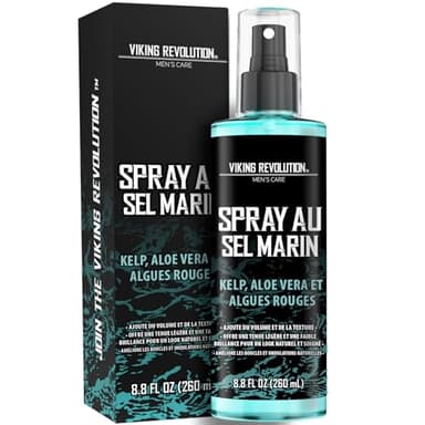 Viking Revolution - Sea Salt Spray pour Homme - Spray au Sel de Mer avec Extrait de Kelp, Aloe Vera et Algues Rouges - Volume et Texture - Cadeau Homme - 260ml