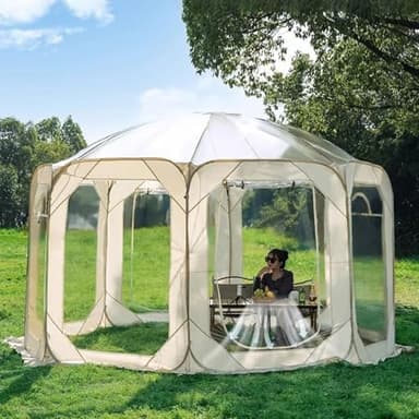 Igloo de dôme de jardin, tente de jardin, grandes tentes chauffées, dôme d'igloo extérieur pour l'hiver pour les fêtes d'hiver en plein air, igloo chauffé à effet de serre résistant aux intempéries
