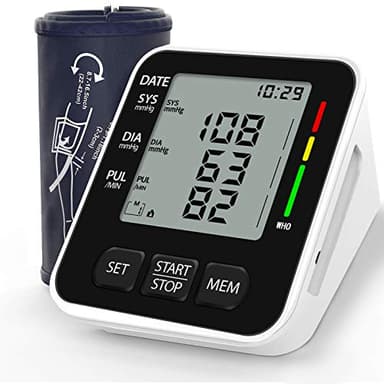 NWOUIIAY Tensiomètre Bras Électronique Professionnel pour Détecter les Arythmies Tensionmetre Automatique avec Mémoire 2 Utilisateurs (2 * 99 Espaces Mémoire) et Brassard 22-42cm