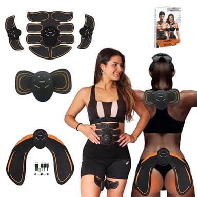 kames skoss prestige Electrostimulateur Musculaire | Ceinture Abdominale electrostimulation Ventre Plat et Abdos sans Sport pour Homme et Femme stimulateur Musculaire par Electrode- EMS Trainer