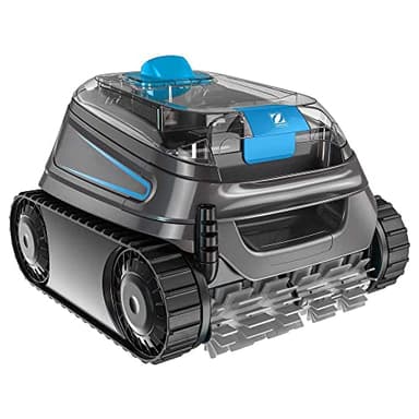 Robot Piscine électrique CNX 50 IQ Zodiac pour piscines 12x6 m. Nettoie Fond/parois/Ligne d’Eau. Commande à Distance + Lift System sur app. Câble avec Swivel, Filtration à Double Niveau + Chariot