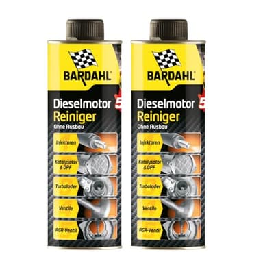 Bardahl Nettoyant de Moteur Diesel 5 en 1 | Nettoyant système pour Moteurs Diesel – Nettoyage soupapes AGR Filtre à Particules Diesel DPF Injecteurs – 500 ML (2)