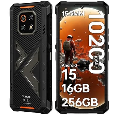 CUBOT Kingkong ES 3 Telephone Portable Incassable Android 15, 10200mAh/33W, 16GO+256GO/1TO Smartphone Incassable, 6.74'' Téléphone de Chantier, 48MP+16MP, 4G Dual SIM/NFC/IP68/IP69K/Face ID/GPS/15.3mm