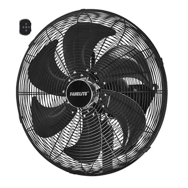 Fanelite Ventilateur mural professionnel FW50-DC – 50 cm – Moteur DC silencieux – Débit d’air 230 m³/min – 6 vitesses – Télécommande – Puissant – Usage pro/commercial