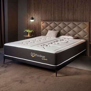 NATURALEX - Matelas Privilege 140x190 cm - 30 cm - Mousse HR + Mémoire de Forme + Blue Latex - Confort Ferme - Haute Densité - Thermorégulateur - Premium - Réversible - Soutien 7 Zones