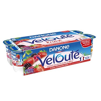 DANONE VELOUTE FRUIX Yaourt aux fruits mixés Fruits Rouge 8 x 125 g