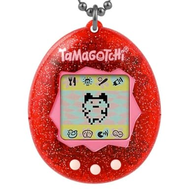 Bandai - Tamagotchi Original Color Collection Red - Animal électronique virtuel avec écran Couleur - Jouet Animal interactif en Français - Tamagotchi Couleur Rouge - Jouet Enfant 8 Ans et + - 46006