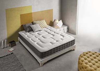 SIMPUR Relax | Matelas Epaisseur 30 cm Royal Top Visco-Graphene | 140x190 cm | Haut Niveau de conductivite Thermique | Reducteur electricite Statique | Perfect Soutien Haute Resilience