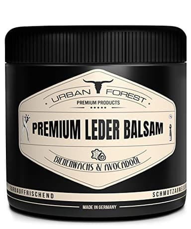 Entretien du cuir incolore pour meubles voitures vestes sacs couches chaussures selles, baume pour cuir de première qualité par URBAN FOREST avec de la cire d'abeille et l'huile d'avocat, taille:500ml
