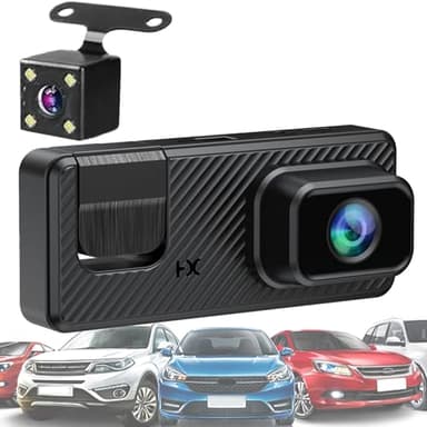 Senermter Caméra Voiture | Caméra Embarquée 3 Canaux | Vision Infrarouge WiFi 1080P Moniteur d'image de Recul pour Angle Mort Camion Taxi Camping-Car