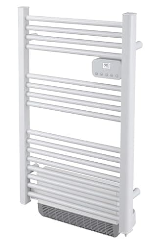 DREXON LYRIA S 1500W – Sèche-Serviettes Électrique Sans Fluide Avec Soufflerie - Fil Pilote 6 Ordres - Modes Confort/ECO/Antigel - Programmation LCD - Salle de Bains IP24 NF