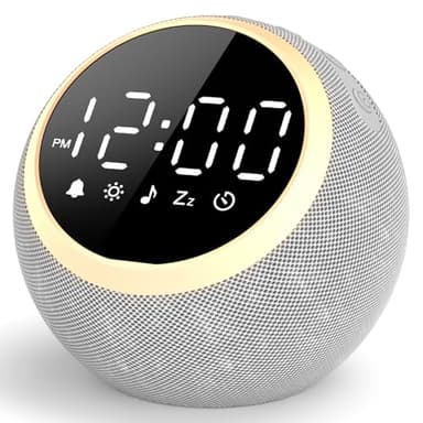 LIORQUE Machine à Bruit Blanc avec Réveil, 25 Sons Apaisants pour le Sommeil, Écran d'Affichage Réglables, Veilleuse, Convient aux Enfants et aux Adultes pour la Détente au Bureau ou à la Maison