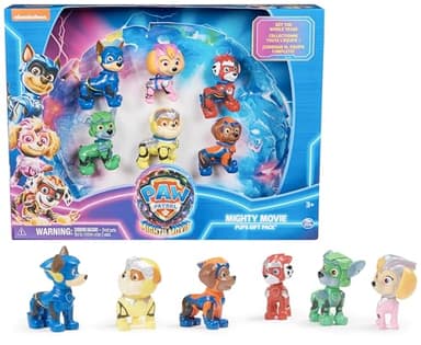Paw Patrol - La Super Patrouille Le Film - Multipack 6 Figurines - Figurine Pat Patrouille À Collectionner - Chase Marcus Ruben Stella Rocky Zuma - Pat Patrouille Jouet - Jouet Enfant 3 Ans et +