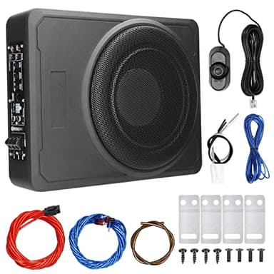 Mulcort 10 pouces 600W voiture subwoofer haute puissance pure basse sous le siège amplificateurs de puissance haut-parleur 12 V pour voiture camion RV