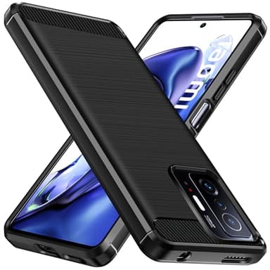 ivoler Coque Silicone pour Xiaomi 11T 5G / Xiaomi 11T Pro 5G, [Protection Antichoc Militaire] Étui de Protection, Mince Souple TPU Anti-Rayures Dos Bumper Housse, Noir