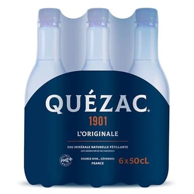 Quezac Eau Minérale Gazeuse Nature 6x50cl