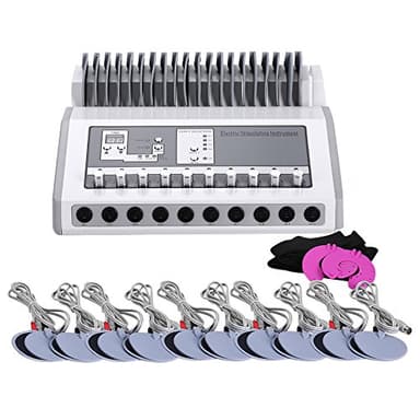 PAKASEPT Électrostimulateur Massager, Multifonction Électrostimulateur TENS EMS Anti Douleur Électrostimulation Musculaire 10 Canaux Thérapie d'acupuncture Méridien Massager Relaxez