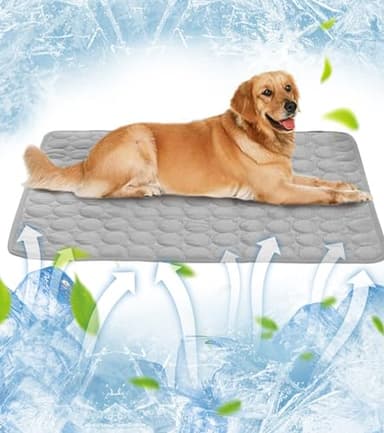 Tapis Rafraichissant Chien, Grand Auto-refroidissant Chien,Plus Durable, Résistant Aux Rayures,Tapis Respirant pour Animaux de Compagnie, adapté aux Chiens et aux Chats,70 x 100 cm