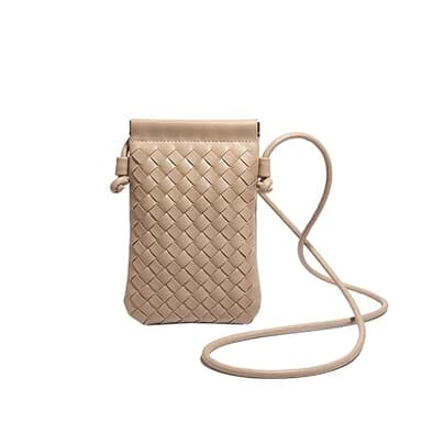 Dasellfa Sac Bandoulière Femme - Pochette Téléphone Portable avec Tissés, Porté Épaule, Petit Format