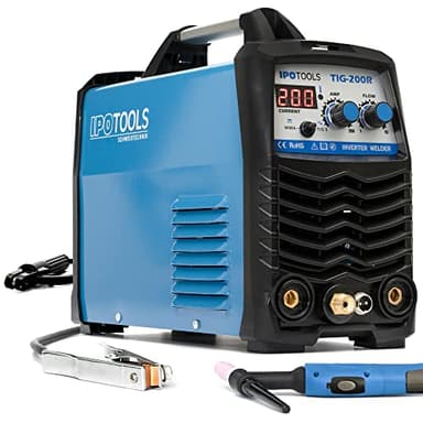 IPOTOOLS TIG-200R poste a souder TIG - Poste à souder TIG avec 200A 230V IGBT, 3 en 1 Poste TIG, MMA électrodes, Poste de Soudage Portable, garantie de 7 ans