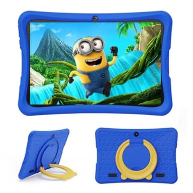 DigiLand 10,1 Pouces Tablette pour Enfants, Tablettes Android 15 avec Étui de Protection, 6+ 32Go, Écran IPS 1280x800, Double Caméra 2MP+5MP, 6000 mAh, Tablet avec Contrôle Parental et iWawa (Bleu)