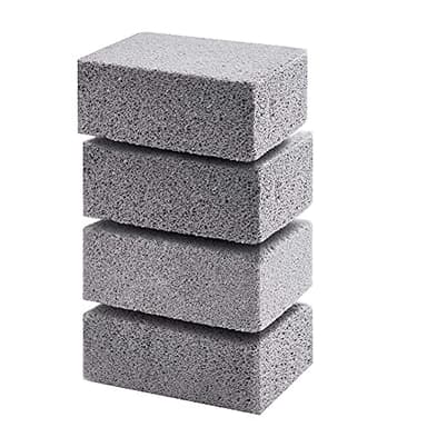 YWNYT Lot de 4 blocs de briques de nettoyage pour grille de barbecue non toxique et inodore, bloc de nettoyage écologique pour enlever les graisses, les taches et les résidus de saleté