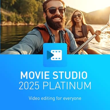 MAGIX Movie Studio 2025 Platinum - Montage vidéo pour tous | logiciel de montage vidéo | logiciel de montage vidéo | pour Windows 10/11 PC | 1 licence complète PC pour 2 appareils