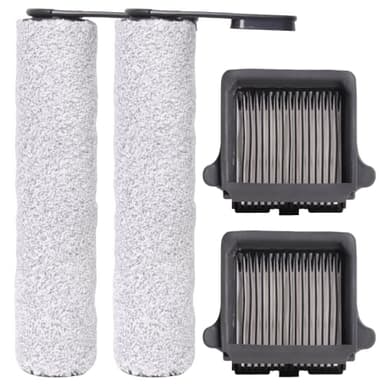 4 accessoires pour Tineco Floor One Floor one S7 pro version 1/Floor one S6 version 1 Brosse de rechange pour aspirateur sec et humide sans fil (floor one s7 pro/floor one s6)